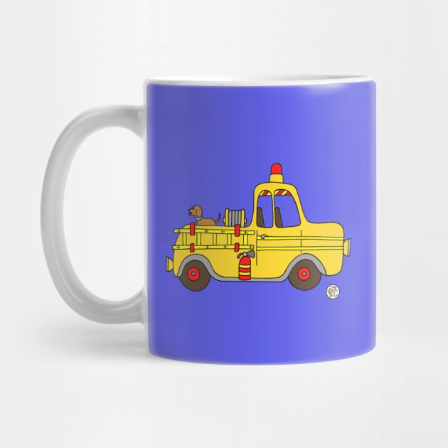 Yellow Fire Truck by Mellowdays